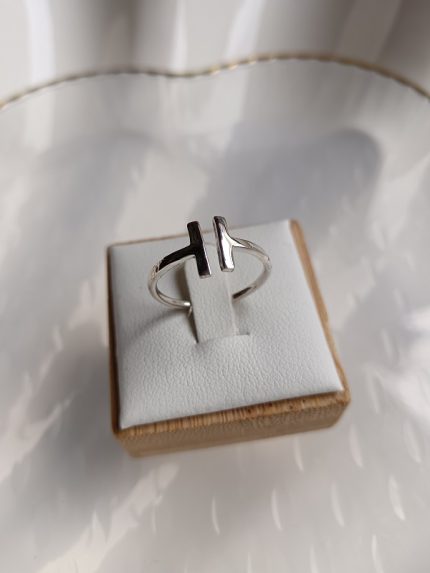 Anillo liso con varitas de punta