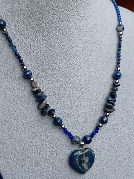 Collar Corazón Lapislázuli